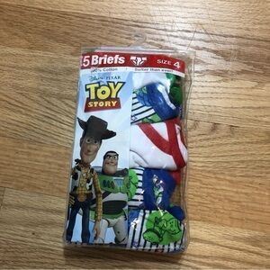 Toy Story Briefs Underwear NEW Sz 4 Kids Boys Woody Buzz
